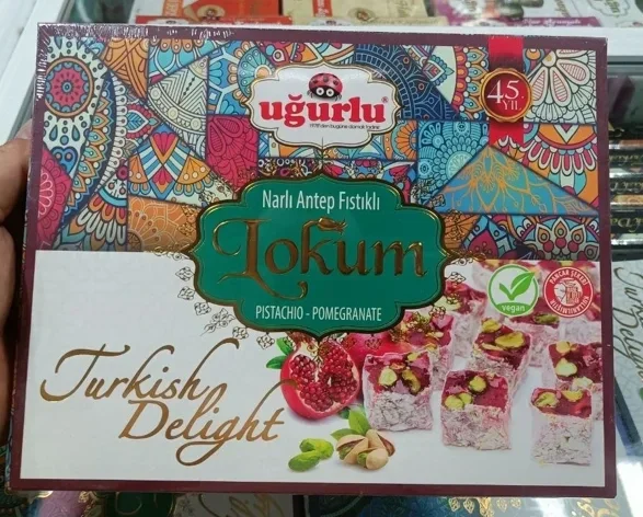 Рахат-лукум Uğurlu с фисташками и гранатом 350 г
