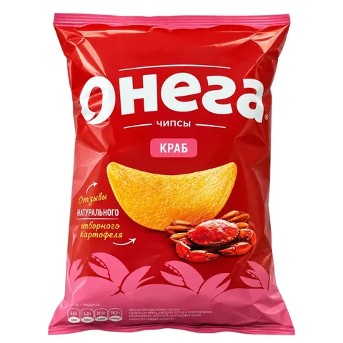 Чипсы картофельные Онега  со вкусом краба 100 г