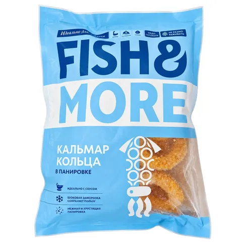 Кольца кальмара в панировке Fish&More 500 г