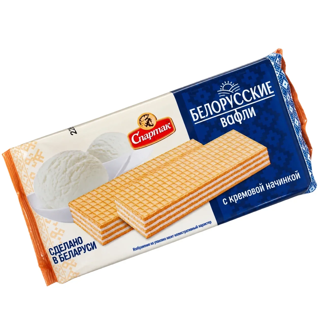 Вафли Белорусские с кремовой начинкой 72 г